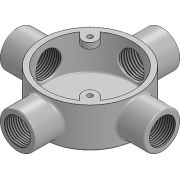 20mm Galvanised Conduit Intersection Box